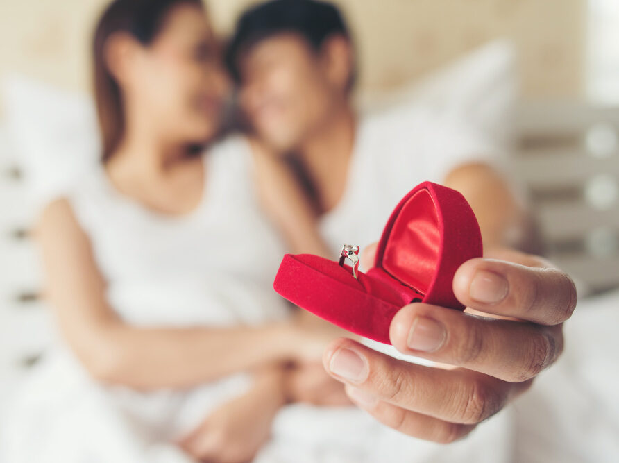 Brautpaar, Hochzeitspiele,, Heiratsantrag