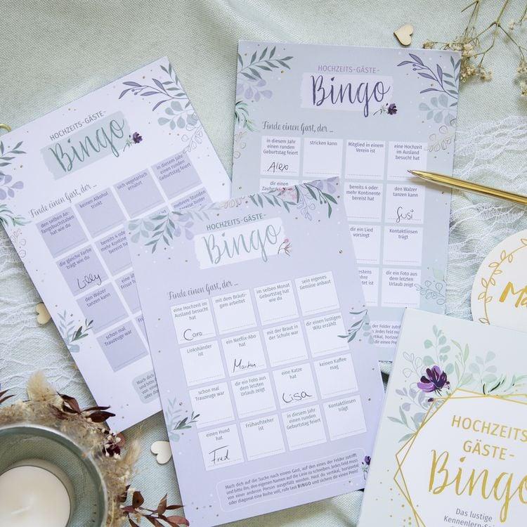 Hochzeitsspiele, Gäste-Bingo