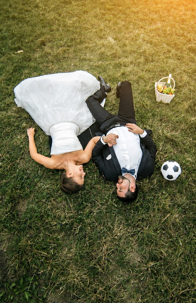 brautpaar Fußball hochzeit Fußball-WM