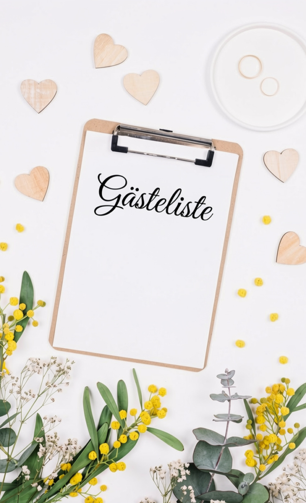 Gästeliste Hochzeit